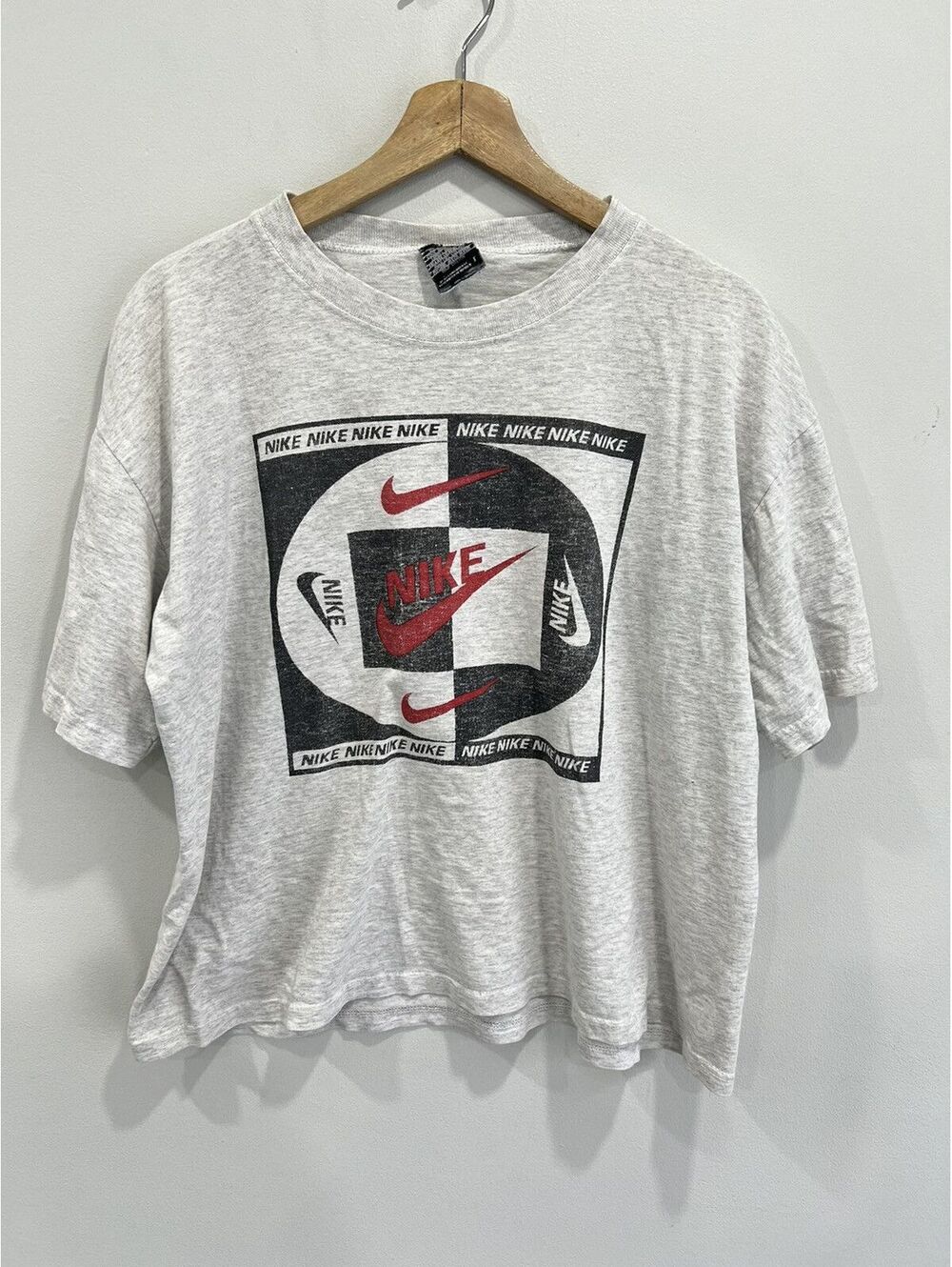 Vintage Nike Cropped Tee Shirt 90s